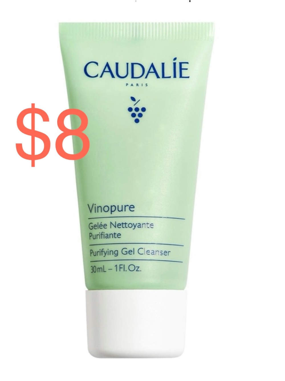 Caudalie Vinopure Pore Purifying Gel Cleanser 30ml